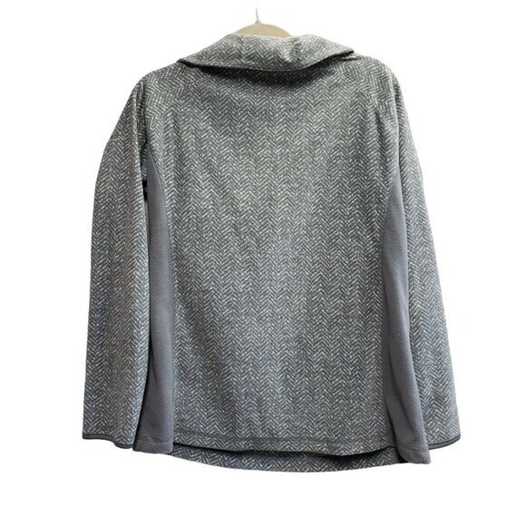 Columbia Womens Pullover Fleece Type Jacket Size L Gray White  Pre-Owned - Picture 2 of 10
